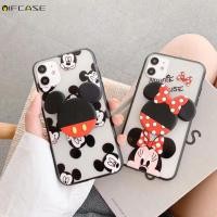 ราคา Samsung Galaxy Note 10 Lite 10+ S7 S6 edge edge+ Plus 9 8 5 Phone Case Mickey Minnie Bracket Holder Stand Cartoon Cute Transparent Clear Matte Hard Case Cover (4844405011)
