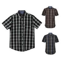 ราคา OASIS เสื้อเชิต แขนสั้น ผ้าฝ้าย ลายสก๊อต ผู้ชาย MWSB-5332 สีเขียว,น้ำตาล, น้ำเงิน (2278544465)