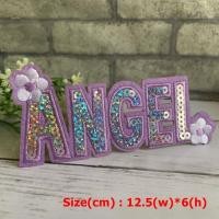 ราคา Angel ตัวรีดติดเสื้อ ตัวรีดเลื่อม ตกแต่งเสื้อผ้า หมวก กระเป๋า Quote Iron on Embroidered Patch (4791368482)