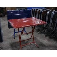 ราคา โต๊ะพับ3ฟุตหน้าพลาสติกplasticขาเป็นเหล็ก ราคาส่ง โรงงานส่งเองใช้นั่งทานข้าว ขายของ อุปกรณ์ตลาดนัด ขนาด60*85*76cm (8814015715)