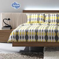 ราคา Synda ผ้าปูที่นอน Cotton 390 เส้นด้าย ขนาด 5 ฟุต (4089728279)