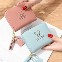 ราคา กระเป๋าสตางค์ผู้หญิง ใบสั้น ลายน้องหมีสีทอง 2022 เทรนด์แฟชั่นใหม่ขายดี (E-094) (1817957649)