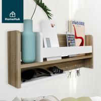 ราคา HomeHuk ชั้นวางของติดผนัง ลายไม้ สีโซลิค รับน้ำหนัก 5 kg ชั้นวางหนังสือ ชั้นเก็บของ ชั้นวางของไม้ ชั้นวางของบนโต๊ะ ชั้นวางหนังสือติดผนัง ชั้นไม้วางของ ชั้นวางของมินิมอล Wall Rack B Lite (1107464018)