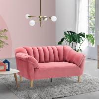 ราคา [กทม. 3-5 วัน ส่ง] SB Design Square KONCEPT FURNITURE โซฟาผ้า โซฟา 2 ที่นั่ง Rosee ขนาด 153x85x82 ซม. - สีชมพู แบรนด์ KO (12040900998)