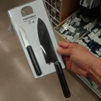 ราคา IKEA FORDUBBLA เฟอร์ดุบบลา ชุดมีดทำครัว 2 ชิ้น ikea มีด (1107996016)