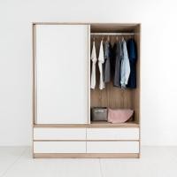 ราคา [กทม. 3-5 วัน ส่ง] LOOMS SB DESIGN SQUARE LOOMS ชุดห้องนอน ตู้เสื้อผ้าบานเลื่อน Ronald ขนาด 160x60x200 ซม. - สีโอ๊ค (21843527435)