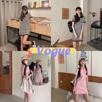 ราคา Vogue​​พร้อมส่ง​​เดรสไหมพรมคอปก ลายชิโน น่ารักสไตล์​เกาหลี​ (51027) (8486183188)