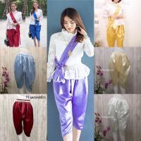 ราคา PTT♦️ โจงกระเบน ผ้าไหมซาติน ไซส์ S M L XL เอวยืดได้ 24-40 นิ้ว โจงกระเบนเอวยืด โจงกระเบนสำเร็จ โจงกระเบนผู้หญิง โจง Jong (4867967188)