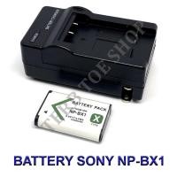 ราคา (Set 1+1)NP-BX1 \ BX1 Battery and Charger For Sony Cybershot DSC-HX50V,HX300,HX400,RX1,RX100,RX100M,WX300,HDR-AS10,AS15, (22306949874)