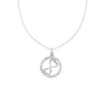 ราคา Jewelry Buffet สร้อย สร้อยพร้อมจี้ จี้หัวใจ สร้อยดีไซน์ ประดับเพชรสวิส เคลือบทองคำขาว (896959387)