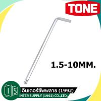 ราคา TONE BL SERIES ประแจหกเหลี่ยมยาวหัวบอล 1.5-10MM. | BL-1.5 BL-02 BL-2.5 BL-03 BL-04 BL-05 BL-06 BL-08 BL-10 (3436916755)