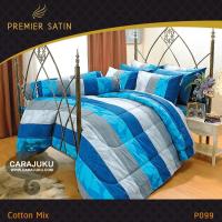 ราคา PREMIER SATIN ชุดผ้าปูที่นอน พิมพ์ลาย Graphic P099 สีน้ำเงิน #ซาติน ชุดเครื่องนอน ผ้าปู ผ้าปูเตียง ผ้านวม ผ้าห่ม กราฟิก (1730317176)