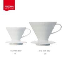 ราคา Hario ดริปเปอร์ V60 Coffee Dripper 01 Ceramic / White / (042/VDC-01W) (043/VDC-02W) (6630178956)