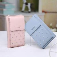ราคา กระเป๋าสตางค์2in1ใส่มือถือได้มีสายยาว กระเป๋าสตางค์ผู้หญิง แบรนด์ prettyzy แท้ (1822561969)