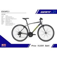 ราคา จักรยานไฮบริด GIANT ESCAPE 3 เฟรมอลู 21 สปีด ล้อ 700x38c (15530131738)