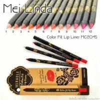 ราคา Meilinda color fit lip liner ดินสอเขียนขอบปาก เนื้อแน่น สีสวยชัด กันน้ำดีเยี่ยม (134469209)
