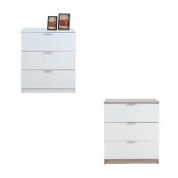 ราคา INDEX LIVING MALL ตู้ทรงเตี้ย 3 ลิ้นชัก รุ่น แม็กซ์ มีให้เลือก 2 แบบ - สีขาว หรือ สีขาวลายไม้ธรรมชาติ (1673820940)