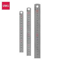 ราคา Deli ไม้บรรทัดเหล็ก ยาว 15ซม/20ซม /30ซม ไม้บรรทัด ฟุตเหล็ก ไม้บรรทัดฟุตเหล็ก เครื่องเขียน Metal ruler (9173111233)