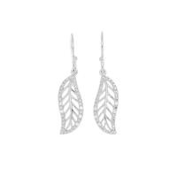 ราคา Jewelry Buffet ต่างหู ต่างหูแฟชั่น ต่างหูเงินแท้ ต่างหูใบไม้ เงินแท้ 925 ชุบโรเดียม (5557963402)