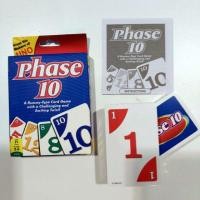 ราคา UNO Phase 10 card game เกมส์ไพ่ การ์ดเกมส์ เกมสำหรับครอบครัว (5522395007)