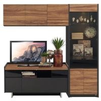 ราคา [กทม. 3-5 วัน ส่ง] Koncept furniture KONCEPT KONCEPT FURNITURE ห้องรับแขก Ralphs ตู้โชว์+วางทีวี ขนาด 180 ซม. สีน้ำตาล (8537052954)