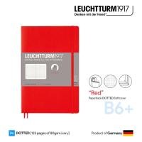 ราคา Leuchtturm1917 Paperback (B6+) "Red" Dotted Softcover Notebook - สมุดโน๊ต Leuchtturm B6+ ลายจุด ปกอ่อน สีแดง (2784812440)