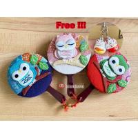 ราคา กระจกพก นกฮูก ผ้าญี่ปุ่น แถมฟรี!!! กระพรวนแมวกวัก (4034780145)