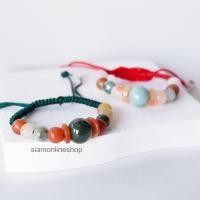 ราคา HANDMADE ด้ายแดง ด้ายเขียว ประดับหยกพม่าแท้ แบบหลากสี ขนาดฟรีไซส์ (เลือกสีเชือกถักได้) by siamonlineshop (2836461779)