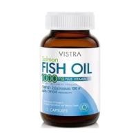 ราคา Vistra Salmon Fish Oil 1000 mg วิสทร้า น้ำมันปลาแซลมอน 1000 มก ขนาด 75 เม็ด จำนวน 1 ขวด 13069 (342665216)