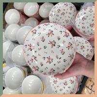 ราคา ✨NEW✨ จาน ชาม เซรามิค จานกระเบื้อง จานลายดอก ถ้วยลายคราม จาน 8 นิ้ว ชาม 7 นิ้ว ถ้วย 6 นิ้ว ถ้วยชาม ลายดอก พร้อมส่ง (3920124635)