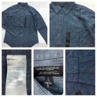 ราคา Banana Republic เสื้อเชิ้ตยีนส์ ไซด์ L แขนยาว รุ่นผ้าบางผู้ชาย ของแท้ มือหนึ่ง ตัดป้าย (5306922145)