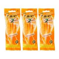 ราคา BIC บิค มีดโกนหนวดใบมีดแฝด - 3 แพ็ค/แพ็ค 2 ด้าม รวม 6 ด้าม (2436578709)