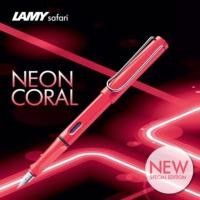 ราคา ของแท้ % Lamy Safari Fountain Pen Neon Coral 2014 Limited Edition (1415084787)