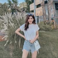 ราคา Jarika.shop - กางเกงยีนส์ขาสั้น กางเกงขาสั้น ลายปักมิกกี้เมาส์ ( ฮ60 ) (8340993198)