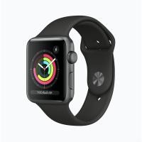 ราคา Apple Watch Series 3 Space Grey Aluminium Case with Black Sport Band ; iStudio by UFicon (6451858095)