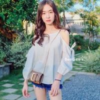ราคา mayylody เสื้อลูกไม้ เว้าไหล่ สีขาว น่ารักๆ เสื้อสีขาว เสื้อแขนตุ๊กตา เสื้อลูกไม้ เสื้อน่ารัก เสื้อสีขาว ชุดไปทะเล (5369820549)
