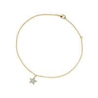 ราคา Jewelry Buffet สร้อยข้อมือ สร้อยข้อมือจี้ดาว Star Pendent ดีไซน์น่ารัก ชุบทอง 18K ประดับเพชรสวิส (5201643149)