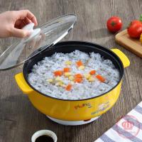 ราคา ⭐ลูกค้าใหม่ 1 บาท⭐กระทะไฟฟ้าอเนกประสงค์ หม้อไฟฟ้า หุงข้าว อุ่น ตุ๋น ต้ม นึ่ง พร้อมซึ้งสำหรับนึ่ง วัสดุสแตนเลสคงทน B01218 (5806999670)