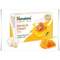 ราคา สบู่สมุนไพร น้ำผึ้งและครีมนม ยี่ห้อ Himalaya (125 กรัม) -- Honey & Cream Soap - Nourishes and Moisturises Skin (125 G) (4717020335)