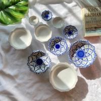 ราคา พร้อมส่ง ‼️ พานเชิงสีขาว ลายสับปะรด เซรามิค พานถวายพระ พานกระเบื้อง (4481657481)