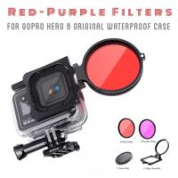 ราคา Gopro11 10 9 8 Filter for Original Waterproof Housing GoPro Hero ชุดฟิลเตอร์สำหรับเคสกันน้ำแท้ Gopro Purple Red Filters (3938967378)