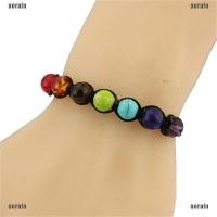 ราคา สร้อยข้อมือลูกปัดหินลาวา 7 จักระ (2275073690)