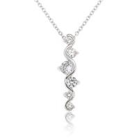 ราคา Jewelry Buffet จี้ จี้ดีไซน์ จี้แฟชั่น จี้พร้อมสร้อยคอ สร้อยคอ จี้ลายเถาวัลย์ประดับเพชรสวิส เคลือบทองคำขาว (896963283)