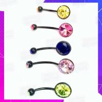 ราคา จิวสะดือพลาสติก ซิลิโคน จิวสะดือ จิวใส่สะดือ เครื่องประดับร่างกาย ประดับคริสตัลแท้ เหมาะกับคนแพ้ง่าย น้ำหนักเบา (1503575725)