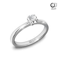 ราคา Zilvy - แหวนหญิงเพชรน้ำร้อย 0.07-0.10 กะรัต (GR897) (7587657265)