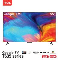 ราคา TCL ทีวี 55 นิ้ว LED 4K UHD Google TV รองรับ WiFi รุ่น 55T635 ระบบปฏิบัติการ Google/Netflix & Youtube, Voice search, Edgeless De (20330068727)