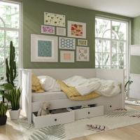 ราคา Koncept Furniture เดย์เบดพร้อมลิ้นชัก 3.5 ฟุต ขนาด 215x119x90 ซม. รุ่น Moneta