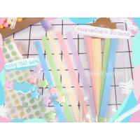ราคา กระดาษพับดาว กระดาษพับดาวสีพาสเทล กระดาษพับดาวน่ารัก กระดาษพับดาวสีหลายสี คละ5สี150แผ่น สินค้าไทยพร้อมส่ง (7982542164)
