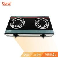 ราคา [ลดเพิ่ม20%ใช้โค๊ดล20MALL715][สินค้าราคาพิเศษ]Clarte' เตาแก๊สหน้ากระจกหนา 7 มม. 2 หัวเตาอินฟราเรดและหัวทองเหลือง รุ่น GIB3827/เตา2หัวฟาเรดรุ่นGIG3828 (394995875)
