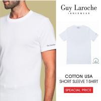 ราคา Guy Laroche เสื้อ T-Shirt ผ้า 100% Cotton เนื้อแน่นนุ่มสบาย ปักแขน รุ่น(JVU2402R8) (618216972)